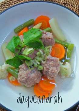 Sop Sayur Bakso Urat