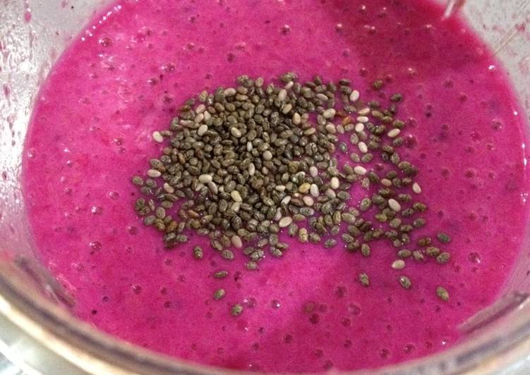 resep makanan Smoothies sehat : Red dragon simplest smoothies