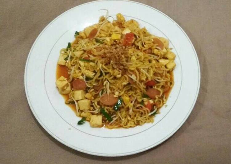 resep makanan Bakmi Nyemek Indomie (mie dokdok sayur)