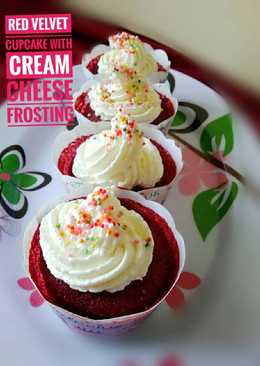 Red velvet cupcake with cream cheese frosting ðŸ˜‰