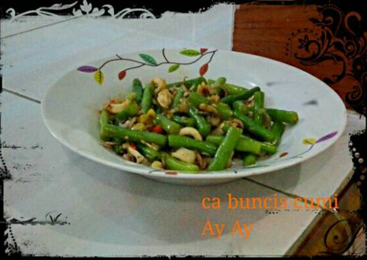 Resep Ca buncis cumi By Ay Ay