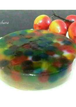 Puding Kaca Polkadot Rainbow #Bikinbareng