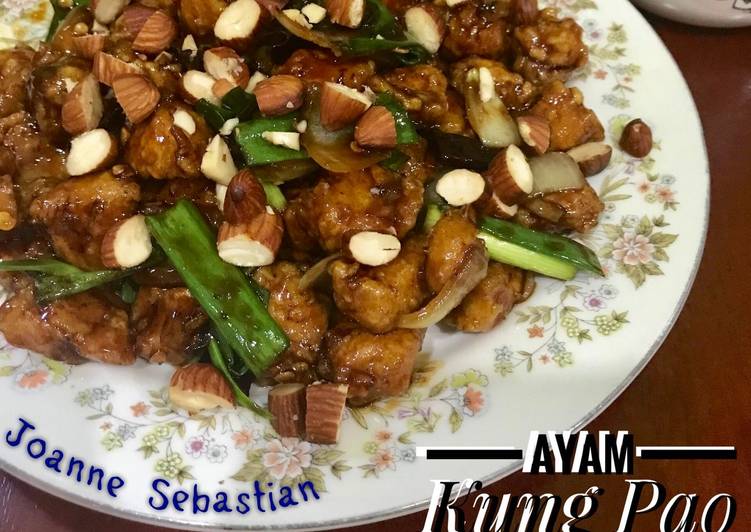 resep lengkap untuk Ayam Kung Pao