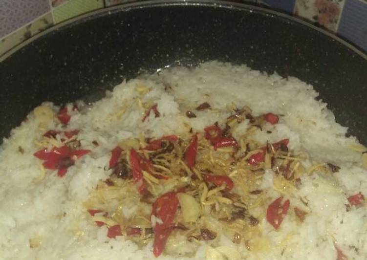 gambar untuk resep makanan Nasi Liwet teri medan simpel