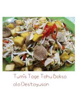 Tumis Toge Tahu Bakso