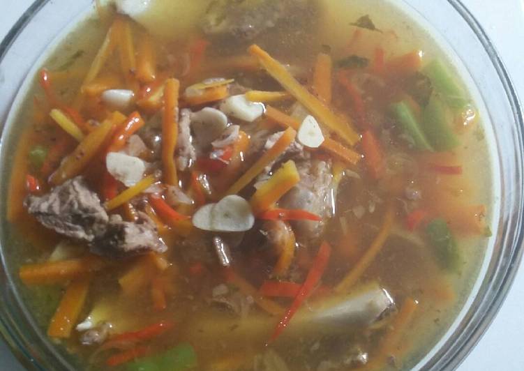 resep Asem asem daging daun kedondong