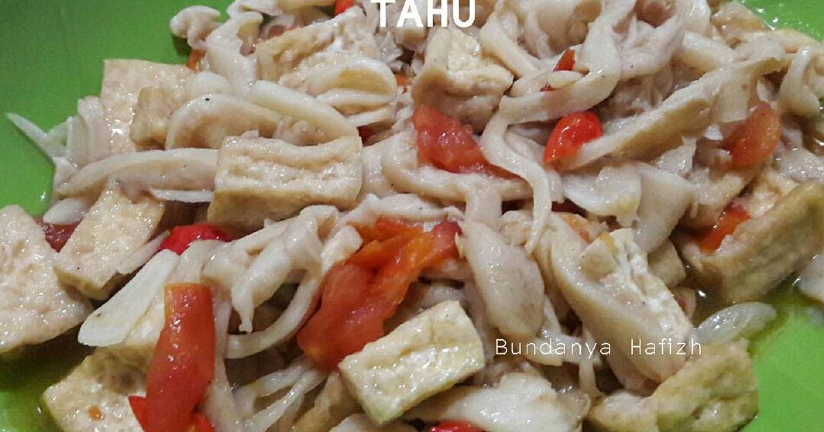 Resep Tumis jamur tiram tahu oleh Galuh Ajeng Anggraeni 