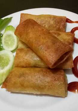 Lumpia ikan pedas