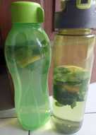 Infused water mint n lemon