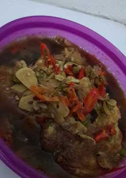 Telur Dadar Kuah Pedas Kecap