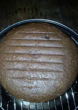 Sponge cake coklat lembut irit