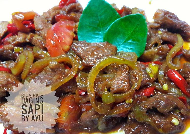 resep Rica Rica Daging Sapi Pedas