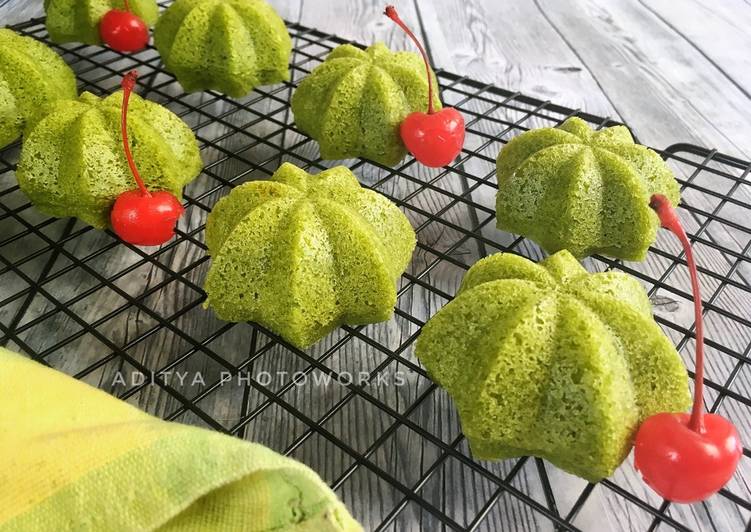 gambar untuk cara membuat Bolu Kukus Greentea