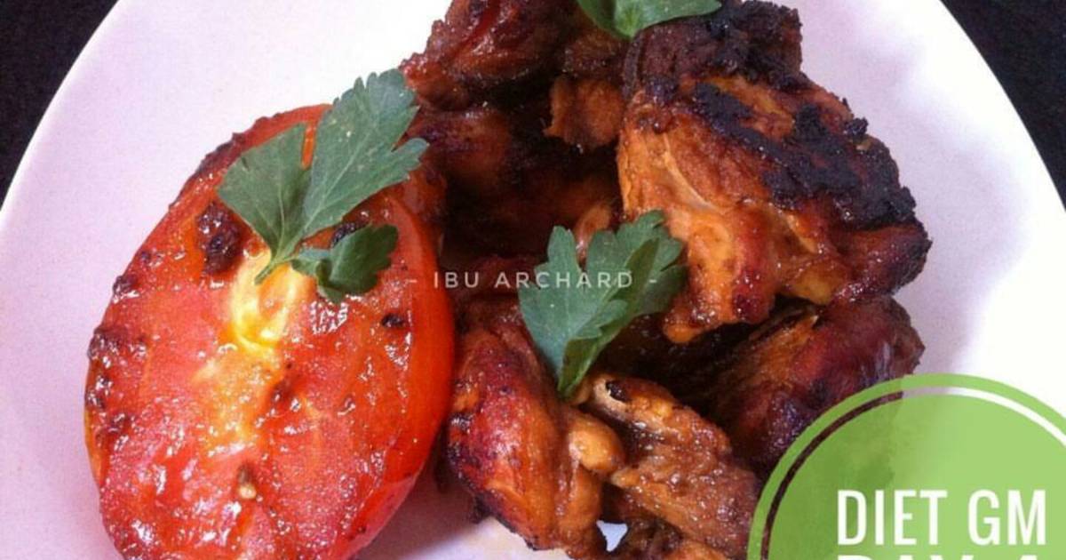  Resep Diet GM day 5 Ayam panggang saus tomat oleh Alnase 