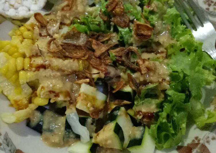 resep lengkap untuk Gado gado sehat