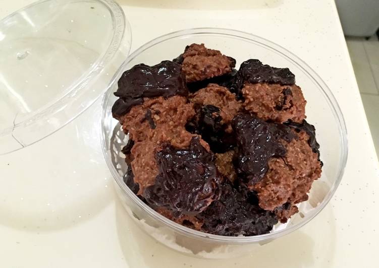 cara membuat Oatmeal peanutbutter choco cookies
