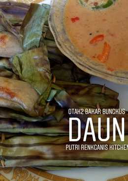 Otak2 ikan tenggiri bakar bungkus daun