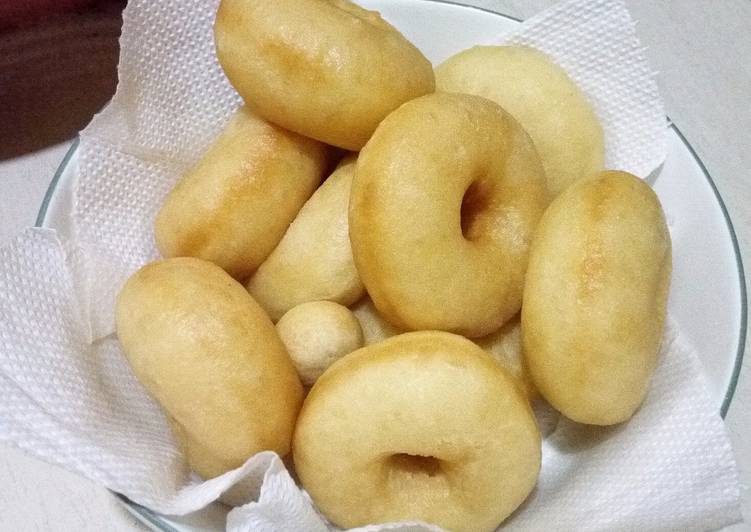 cara membuat Eggless Potato Donuts