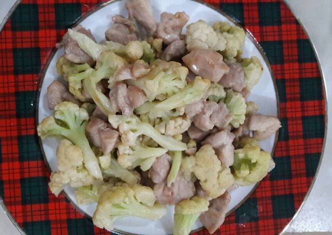 tumis kembang kol tumis mayonaise ayam dan kembang kol 