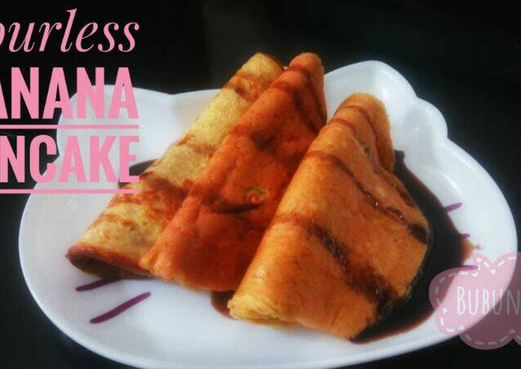 gambar untuk resep makanan Flourless Banana Pancake #maree