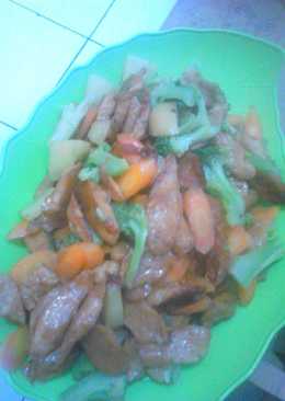 Tumis baso+sayuran