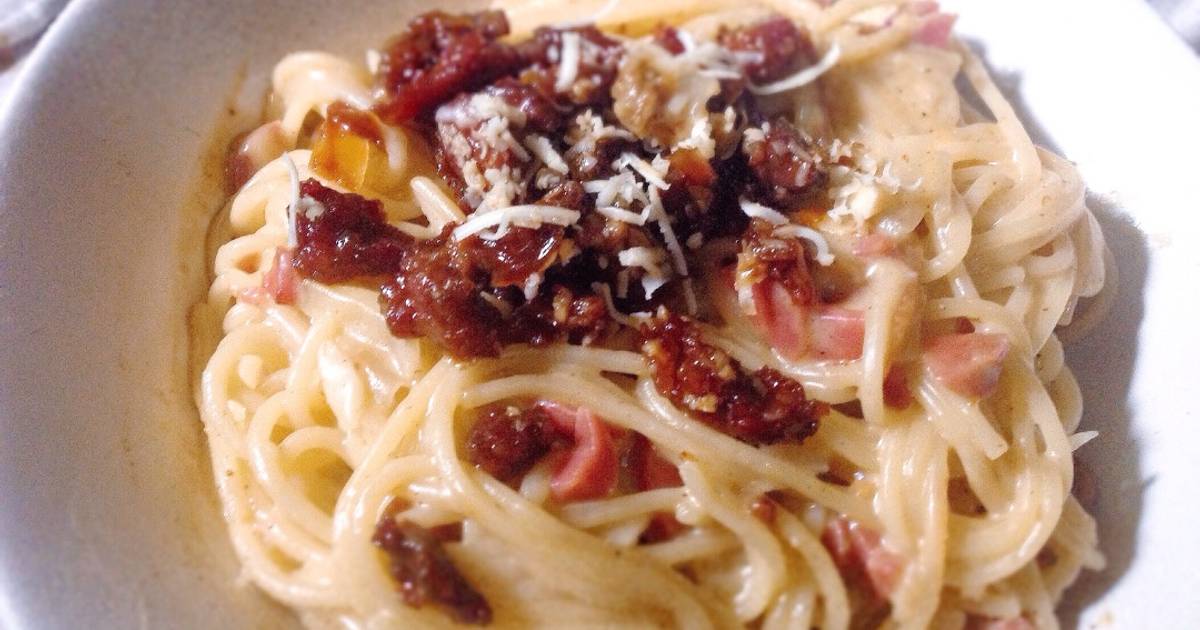  Resep  Spageti  carbonara sedaap bgt oleh Anish rizka Cookpad