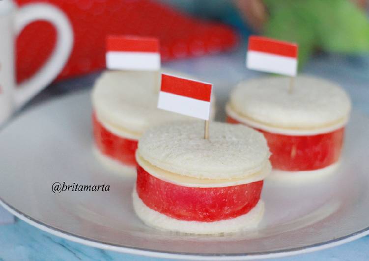 resep makanan Watermelon Sandwich / Sandwich Kemerdekaan #dapurmerahputih