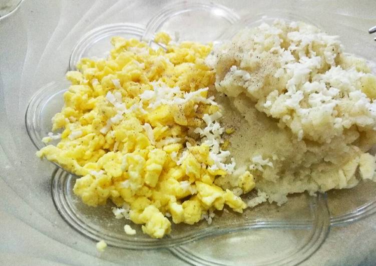 gambar untuk resep Breakfast I (scrambeld egg& potato mashed) by DC