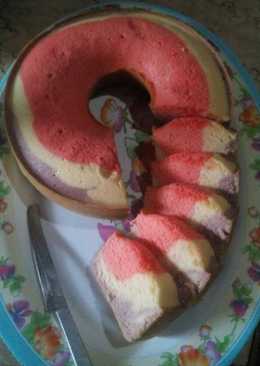 RainBow Cake Putih Telor