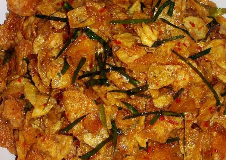 resep Kriuk kentang daun jeruk