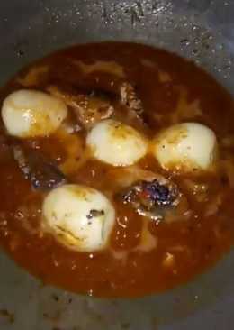 Sarden dengan telur rebus