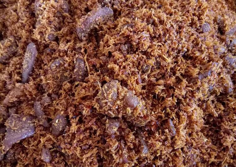 Resep Serundeng daging ?? Karya Sulis Bundanya Nava