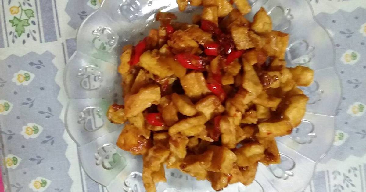  Resep  Kering tahu tanpa  santan  gurih oleh Liliind Cookpad