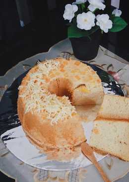 Vanilla cheese chiffon cake (low fat,less sugar)