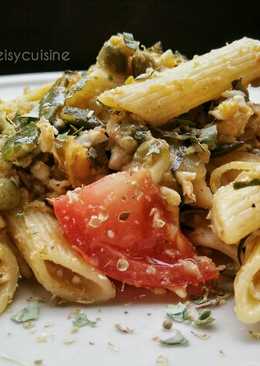 Penne Telur Asin Tuna Aglio olio ala deisycuisine