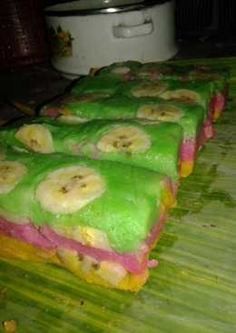 Kue Nagasari Pelangi