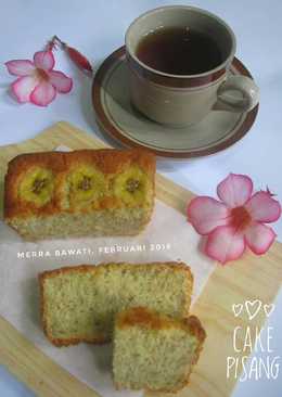 Cake Pisang 5 Bahan (tanpa bahan pengembang kimia)