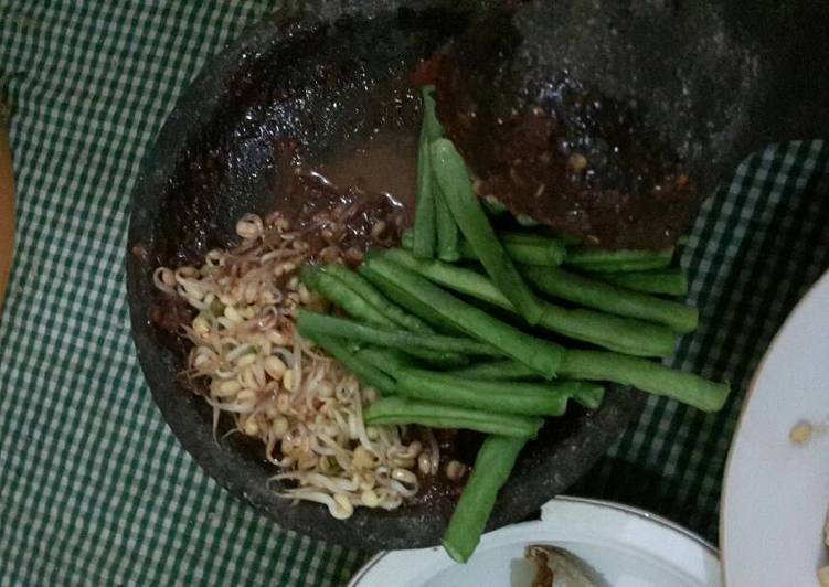 resep lengkap untuk Sambal terasi lalap