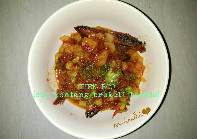 resep masakan CUEK BOO (cue kentang brokoli balado)