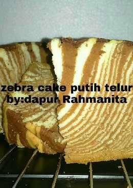 Zebra cake putih telur