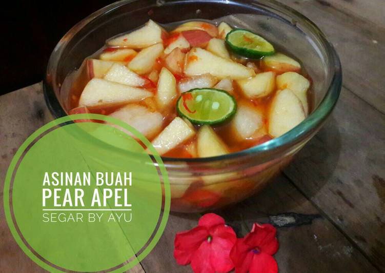 resep Asinan Buah Pear Apel