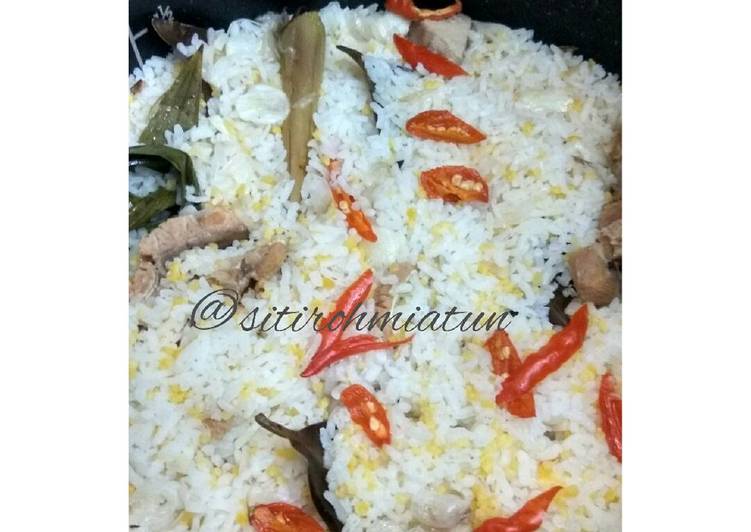 gambar untuk cara membuat Nasi Jagung Liwet Rice cooker