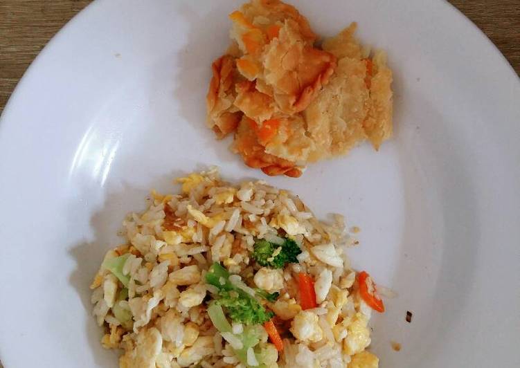 resep makanan Nasi goreng telur (MPASI 1y+)