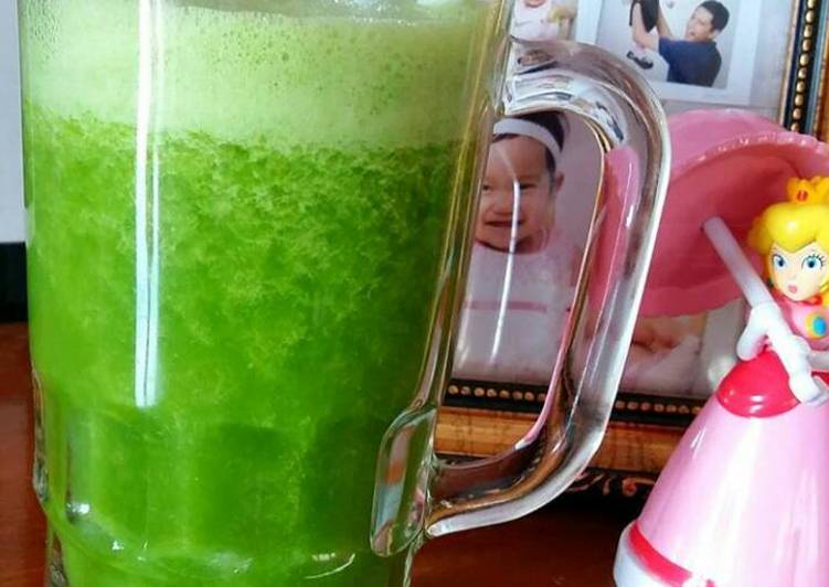 bahan dan cara membuat Greensmoothies (pr_jus/pr_smoothies/juice)