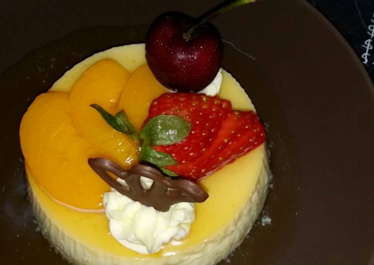 Resep ??Caramel Pudding With fruits???????? Oleh Mommy Nawla#jeehan