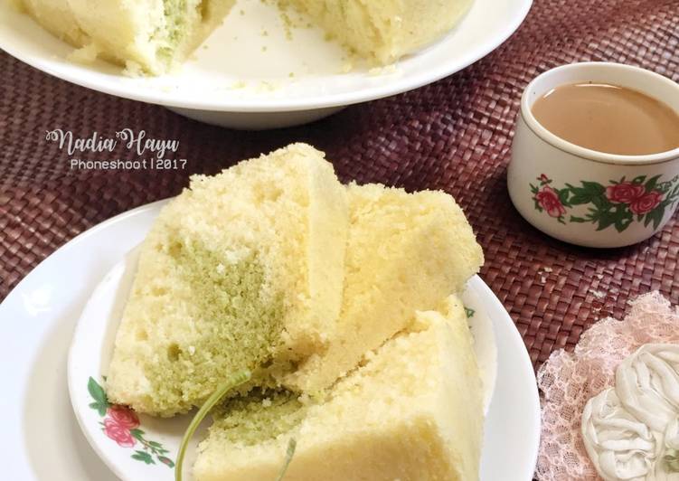 gambar untuk resep Bolu Kukus Nutrijel- Matcha