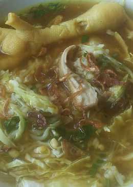 Soto ayam spesial ceker