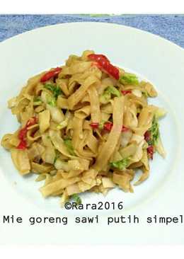 Mie goreng sawi putih simpel