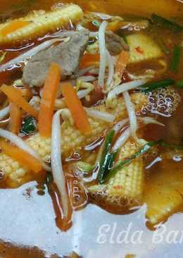 Tumis jagung muda+wortel+toge