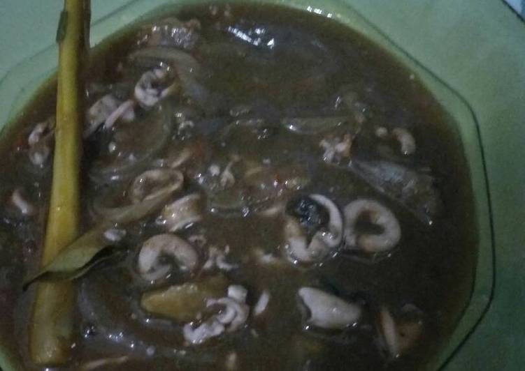 resep Cumi Basah Bumbu Saus Padang